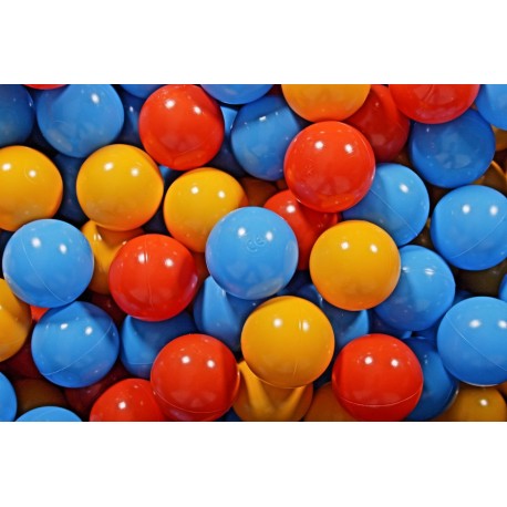 NC Ensemble De Boules En Plastique, 50 Pcs, Orange/jaune/bleu