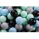 NC Ensemble De Boules En Plastique, 200 Pcs, Menthe/gris/bleu/noir