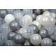 NC Ensemble De Boules En Plastique, 300 Pcs, Violet/menthe/argent/transparent