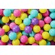 Clair Ensemble De Boules En Plastique, 200 Pcs, Violet/rose Clair/jaune/turquoise