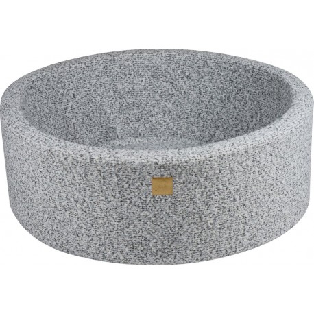 NC Piscine Sèche Ronde 90x30cm Pour Bébé Sans Balles, Boucle, Gris Chiné