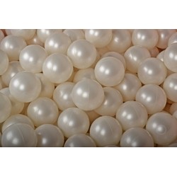 Ensemble De Boules En Plastique, 50 Pcs, Perle Blanche