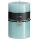 NC Bougie Cylindrique 120h En Paraffine Azur 10x10x15 Cm