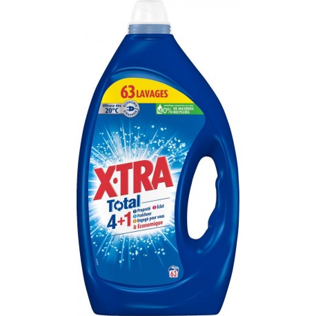 TRA Lessive Liquide Total 4en1 X- le bidon de 2,835L