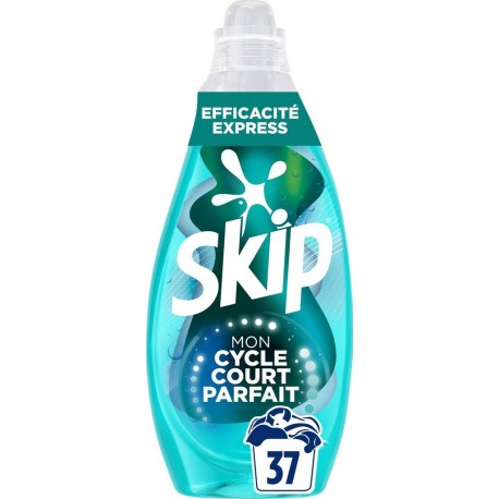 SKIP Lessive Liquide Cycle court Efficacité Express le bidon de 1.48L