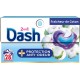 DASH Capsules Lessive 2en1 Fraicheur Coton 28 capsules