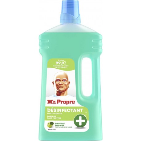 MR PROPRE Nettoyant Ménager Désinfectant Multi-Usages Fleurs de Pommier le bidon de 1L