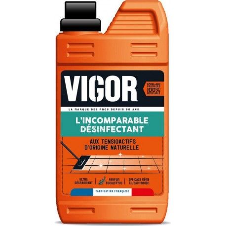 VIGOR Nettoyant Ménager Sols l'Incomparable Désinfectant 1L