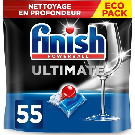 FINISH Capsules Lave-vaisselle Ultimate 48h pack de 55 capsules