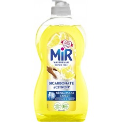 MIR Liquide Vaisselle Bicarbonate et Citron Dégraissage Expert à Froid 450ml