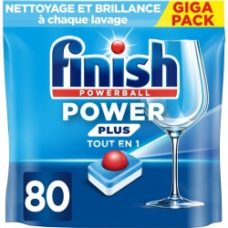 FINISH Tablettes Lave-vaisselle Power Plus pack de 80 tablettes