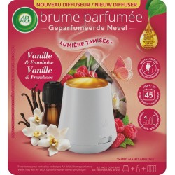 AIRWICK Diffuseur désodorisant Huiles Essentielles Brume Parfumée Vanille le diffuseur et la recharge