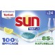 SUN Capsules Lave Vaisselle tout en 1 Citron 24 capsules