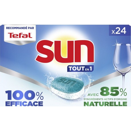 SUN Capsules Lave Vaisselle Tout en 1 24 capsules