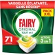 FAIRY Capsules Lave Vaisselle Tout en 1 au Citron 71 capsules