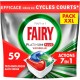 FAIRY Capsules Lave Vaisselles Tout en 1 Platinum plus 59 capsules