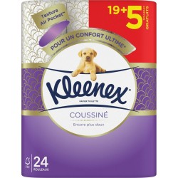 KLEENEX Papier Toilette Coussiné PAPIER TOILETTE 24 rouleaux