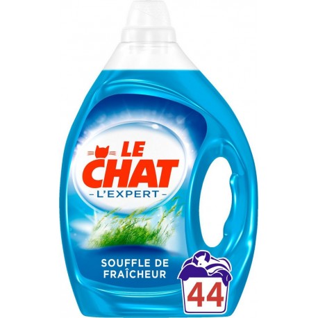 LE CHAT Lessive Liquide L'Expert Souffle De Fraîcheur le bidon de 2,2L