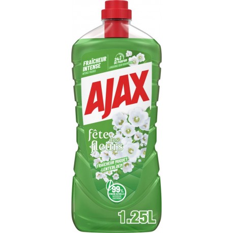 AJAX Nettoyant Ménager Fête des Fleurs Muguet le bidon de 1.25L