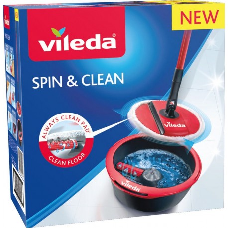 VILEDA Spin & Clean Un Balai toujours propre pour un sol toujours propre le kit