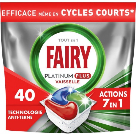 FAIRY Capsules Lave Vaisselle Original pack de 40 capsules