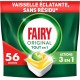 FAIRY Capsules Lave Vaisselle Citron pack de 56 capsules