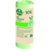 ECOPLANET Sac poubelle compostables à lien coulissant 10L les 15 sacs