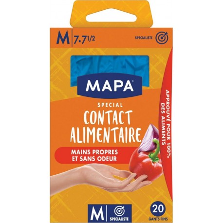 MAPA Gants Contact Alimentaire taille M 20