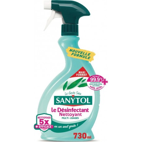 SANYTOL Nettoyant Ménager Multi-Usage Eucalyptus 730ml