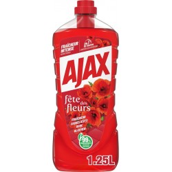 AJAX Nettoyant Ménager Fête des Fleurs Coquelicot le bidon de 1.25L