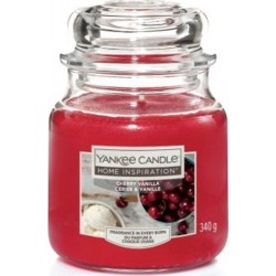 YANKEE CANDLE Bougie moyenne Cerise et vanille la bougie