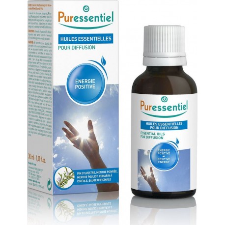 PURESSENTIEL Diffuseur D'Huiles Essentielles Energie Positive 30ml