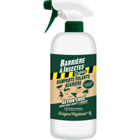 BARRIERE INSECTES Anti insectes insectes rampants, volants, acariens prêt à l'emploi BARRIERE A INSECTES® le pulvérisateur 1L