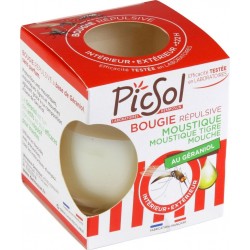 PICSOL Bougie répulsive moustiques la bougie de 110g