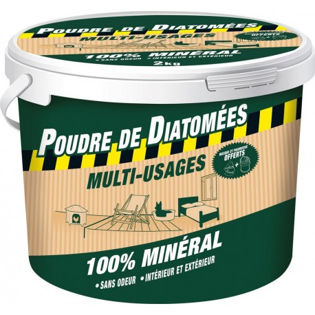 BARRIERE INSECTES Insecticide Poudre de Diatomées 2Kg BARRIERE A INSECTES la boîte