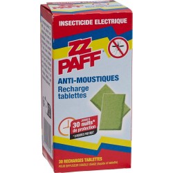 ZZ PAFF Insecticide recharge tablettes anti-moustiques 30