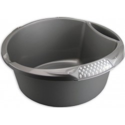 NC Bassine Ronde prenium gris métal la cuvette de 9L