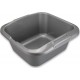 NC Bassine Carrée gris métal la cuvette de 3L