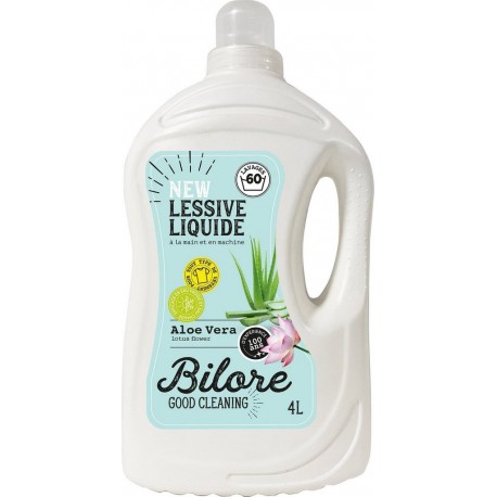 BILORE Lessive liquide aloe vera lotus le bidon de 4L