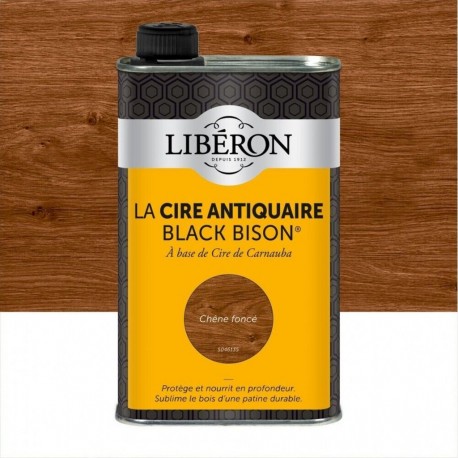 Cire Liquide Meuble Et Objets Antiquaire Black Bison® Liberon, Chêne Foncé 0.5L