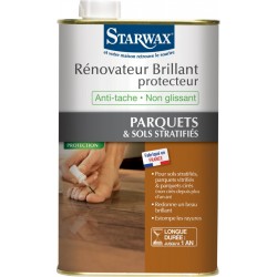 Rénovateur Brillant Parquet Et Stratifié Starwax 1L le bidon de 1L