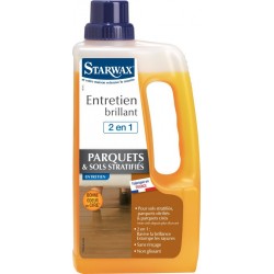 Entretien Brillant 2 En 1 Tous Parquets Et Sols Stratifies 1l Starwax 1L