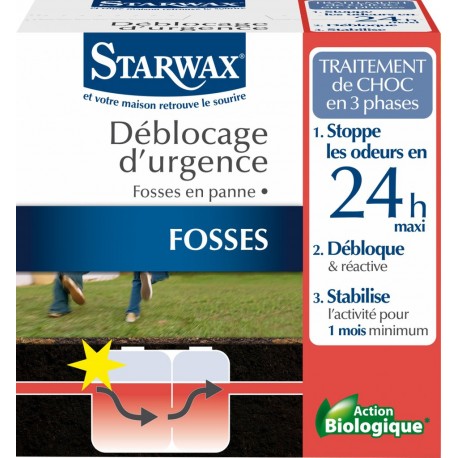 Traitement Urgence Fosse Bloquée Starwax 0.6Kg