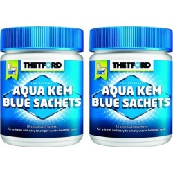 Aqua Pack Thetford 2x Aqua-kem Bleu X 15 Sachets Traitement Des Matières