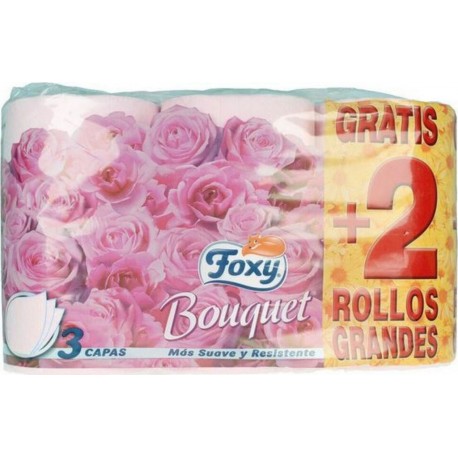 NC Papier Toilette Foxy Bouquet 3 Couches (6 Uds)