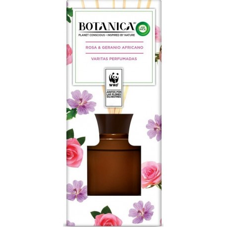 Air Wick Bâtonnets Parfumés Botanica Rose Africain Géranium Ingrédients Naturels (80 Ml)