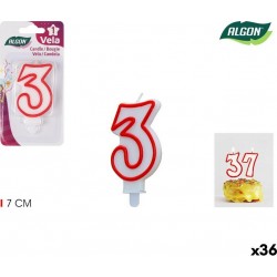 NC Ensemble De Bougies Algon Rouge (36 Unités)