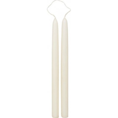 NC Lot De 2 Bougies Bâton hugo 30cm Ivoire