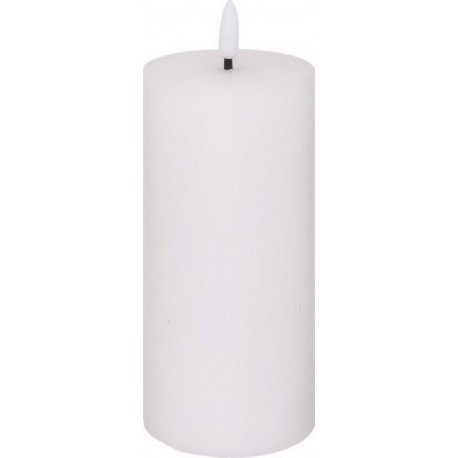 Bougie Déco À Led molia 18cm Blanc