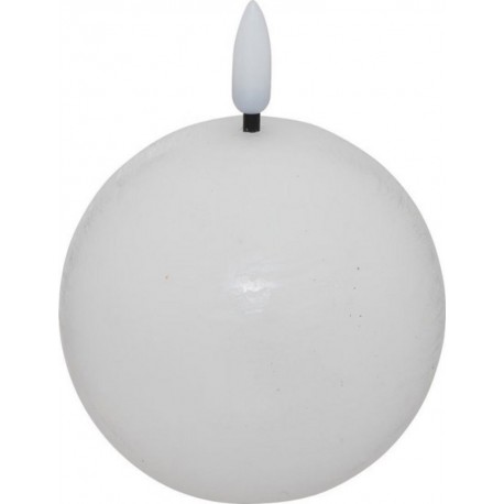 Bougie Boule À Led molia 8cm Blanc